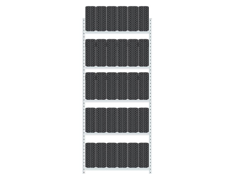 Täckhylla Boltless Wellpapp 3500x1150x400mm 150kg/hylla