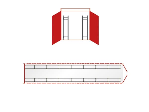 Dækreol Boltless for 40 fod Container