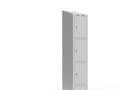 Miniatyrbild 2 av 5: Garderob 1x400 mm Lutande tak 4 fack i höjdled Antracitfärgad dörr Cylinderlås