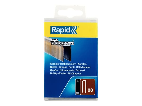 Rapid High Performance - Klamrar - No. 90 - 5.7 mm - galvaniserat stål - hartsbeläggning - paket med 3000