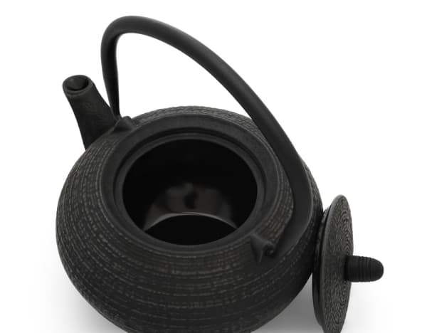 Bredemeijer Tibet, Enklel tekanna, 1200 ml, Svart, Gjutjärn, Rostfritt stål, 6 koppar, Infuser-filter