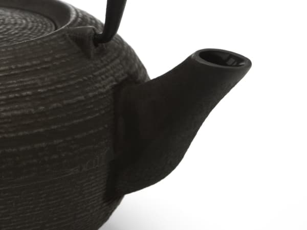 Bredemeijer Tibet, Enklel tekanna, 1200 ml, Svart, Gjutjärn, Rostfritt stål, 6 koppar, Infuser-filter