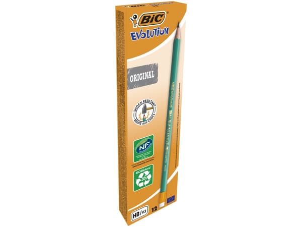 Blyant BIC Ecolutions 655, HB - (æske á 12 stk.)