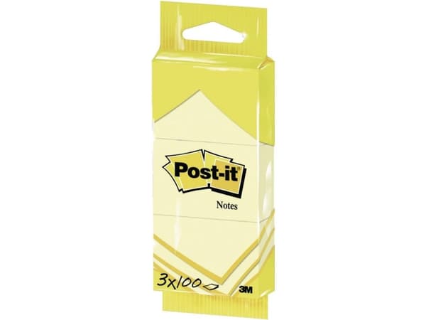 3M 7100199885, Neliö, Keltainen, Paperi, PEFC-certified paper fibers, 76 mm, 76 mm