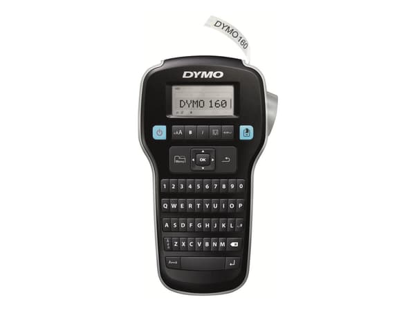 DYMO LabelManager LM160, QWERTY, D1, Lämpösiirto, AAA, Musta