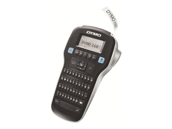 DYMO LabelManager LM160, QWERTY, D1, Lämpösiirto, AAA, Musta