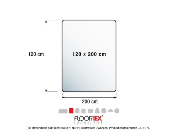 Advantage Budget stoleunderlag PVC 120x200 cm til hårdt gulv