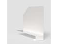 Miniatyrbild 2 av 2: Bookend Right White för L- och T-stolpar och väggskenor.