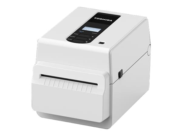 Toshiba TEC BV410D - Etikettskrivare - direkt termisk - Rulle (11,8 cm) - 203 dpi - upp till 177.8 mm/sek - USB 2.0, LAN - vit