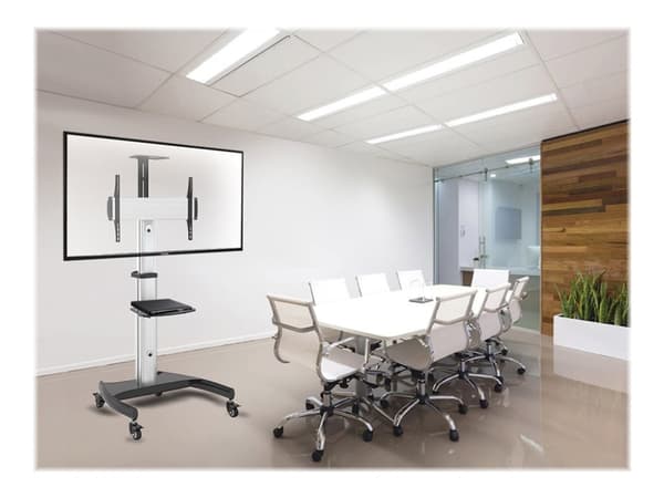 Maclean MC-801 - Vagn - för platt panel/AV-utrustning - plast, aluminium, stål - skärmstorlek: 32"-70"