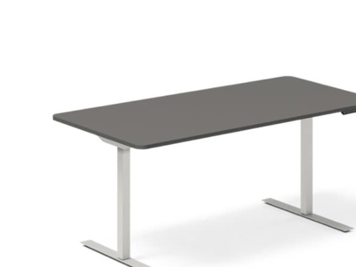 Hæve-sænkebord DNA, Antracit 2000x800 mm 2-ben/Alugrå