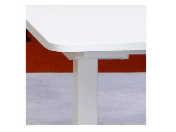 Lyft-/sänkbart bord DNA 180x80 cm vit 2-benig/vit