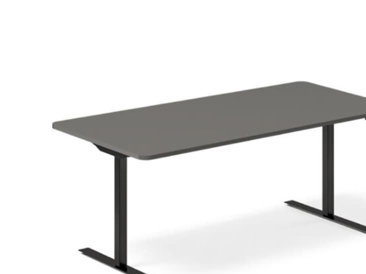 Lyft-/sänkbart bord DNA, antracit 2000x800 mm 2 ben/Svart