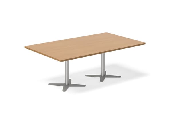 Konferencebord DNA, Bøg 4400x1200 mm rektangulært, Sort understel
