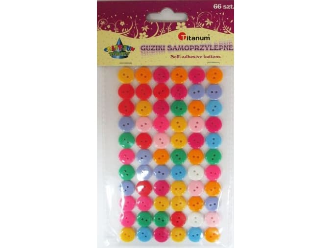 Titanum Self-adhesive buttons 66 pieces. 338606