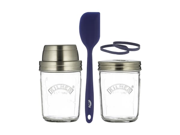 Surdej starter Kilner® - 2x0,35 l - Glas - Silikone - RF - klar