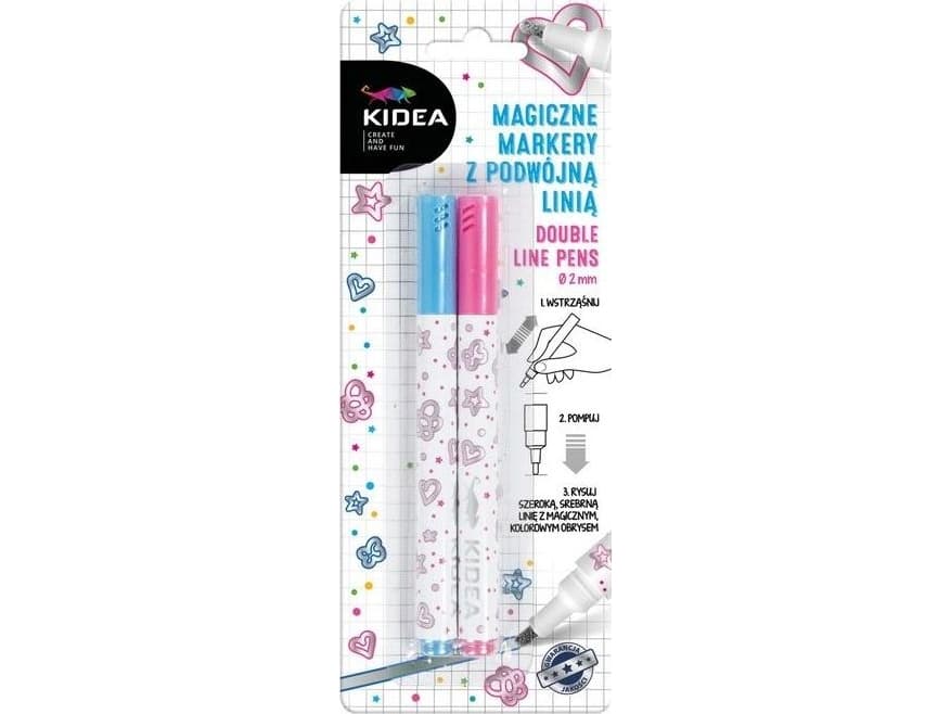Derform Magic marker with a double line 2 pcs. Kidea