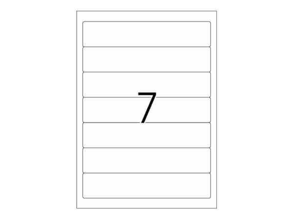 HERMA Special - Papper - matt - permanent självhäftande - röd - 192 x 38 mm 175 etikett (er) (25 ark x 7) ogenomskinliga pärmetiketter