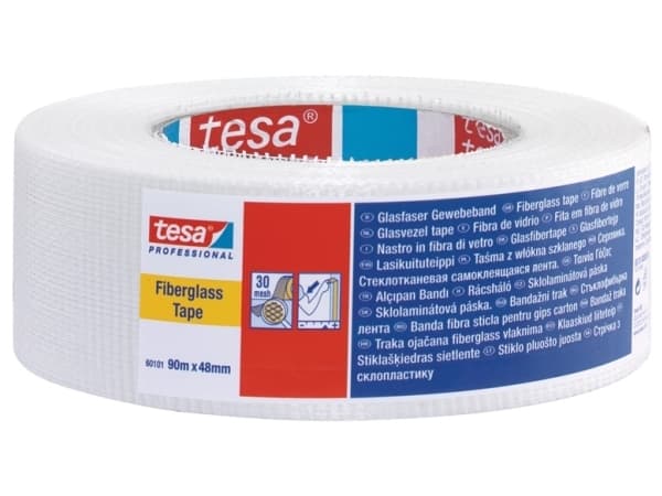 tesa 60101-00002-00 Tekstiltape tesa® Professional Hvid (L x B) 90 m x 48 mm 1 stk