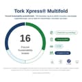 Miniatyrbild 5 av 5: Handduksark Tork Xpress Multifold 2-lagigt 21,3x23,4 cm,20 pk x 190 pk/krt