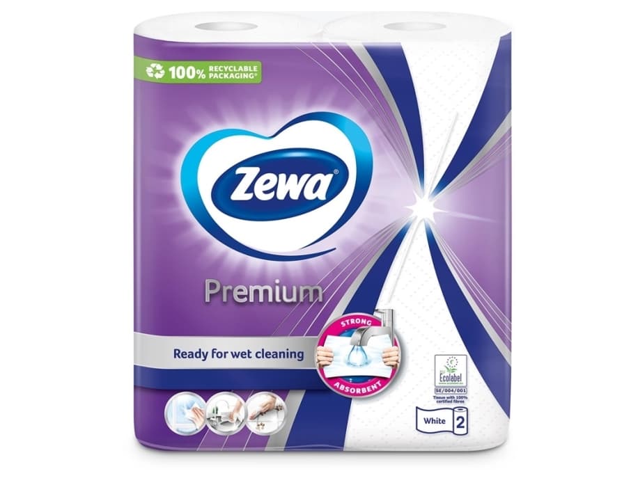 Towels Kitchen Zewa Klassik 2Ply 2Pcs