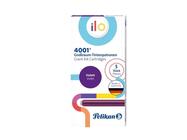 Pelikan ilo 4001, Lilla, Fontenepenn, Tyskland, Boks, Pelikan ilo