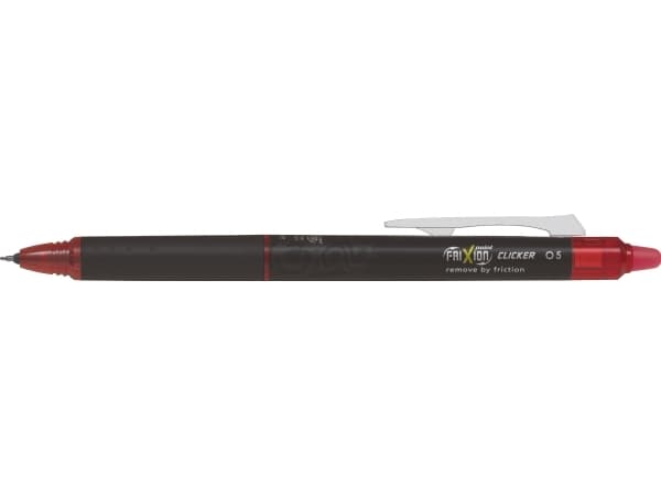 Pilot FriXion Point Clicker 0,5 mm rød - (12 stk.)