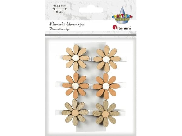Titan Tredekor Blomsterklips, 6 stk
