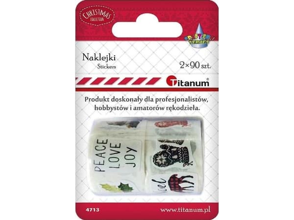Titanum julklistermärken på tejp mix 2st.