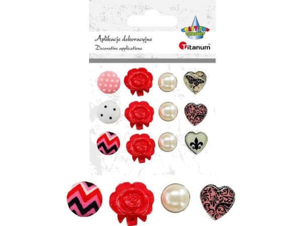 Titanum Accessories Charm Deco scrapbooking CRAFT-FUN 12pcs