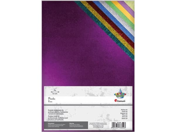 Titanum Metallic skum 20x30cm 10 färger