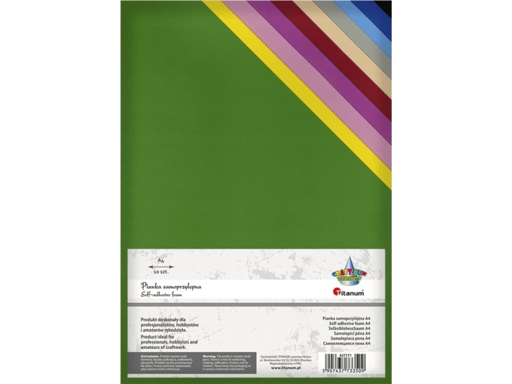 Titanum Self-adhesive foam 20x30cm 10 colors