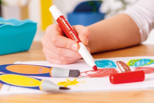 Pelikan Colorella, 6 färger, Svart, Blå, Brun, Grön, Röd, Gul, Multifärg, Rund, Barn, 3 År