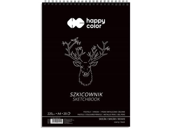 Happy Color Skissbok A4 20k vit
