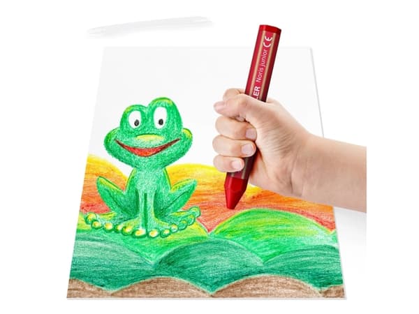 Voksfarver Staedtler Noris® Junior ass. farver - (6 stk.)