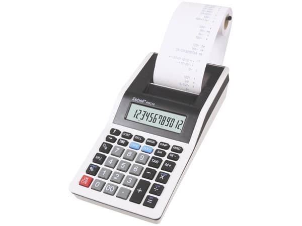 Rebell PDC 10, Desktop, Printing, 12 sifre, 1 linjer, Batteri, Grå