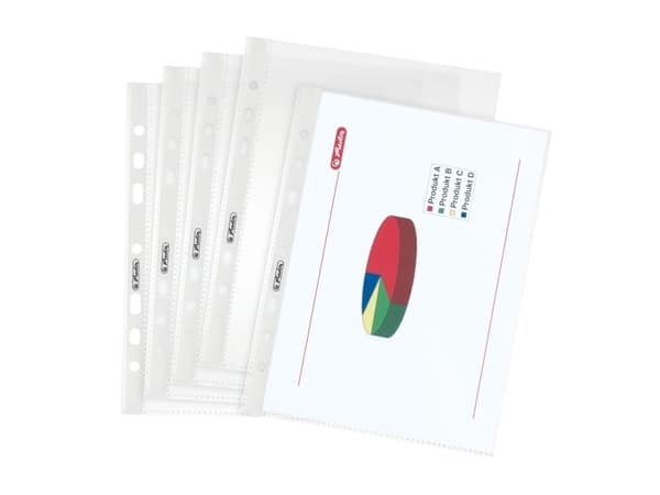 Herlitz 5825252, 150 x 210 mm (A5), Gjennomsiktig, Polypropylen (PP), 25 stykker