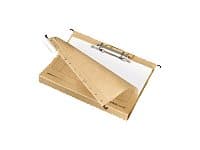 Herlitz - Hengeperm - 40 mm - for A4 - med fliker - brungul