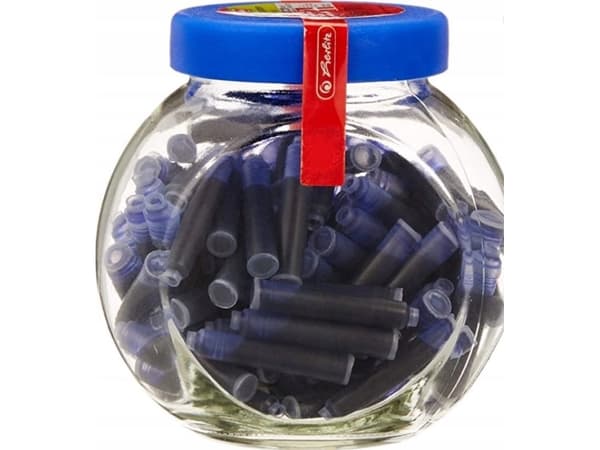 Herlitz 8541161, Blå, Blå, Gjennomsiktig, Krukke, 100 stykker