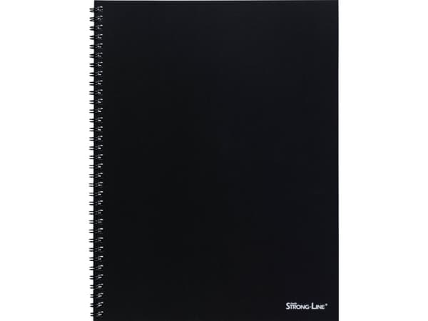Collegeblock Bantex Strong-Line, A4+, linjerat, svart