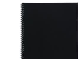 Collegeblock Bantex Strong-Line, A4+, linjerat, svart