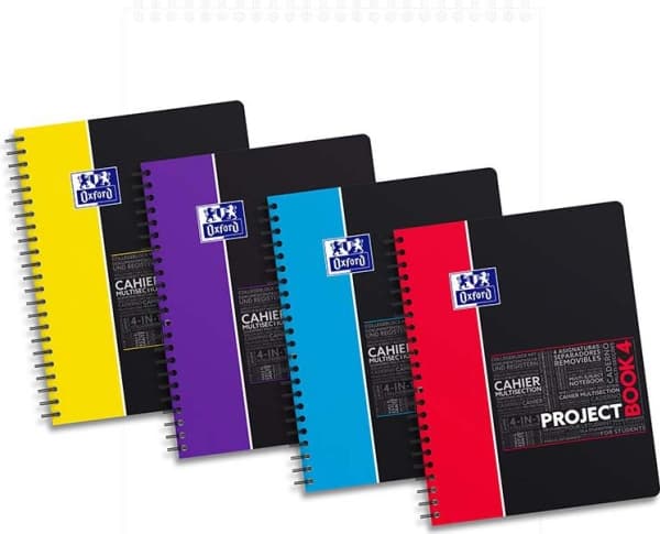 OXFORD PROJECTBOOK STUDEN NOTES 4 SEKTIONER 200 SIDER 235X30 KVADR. 5X5