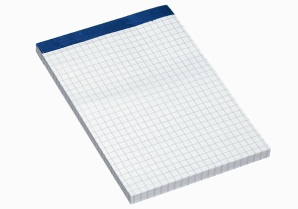 Bantex 400051501, Monokromatisk, Blå, Grå, A6, 100 ark, 60 g/m², Rute papir