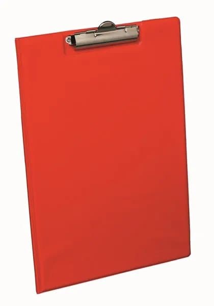 Clipboard Bantex A4 dobbelt, rød, PVC
