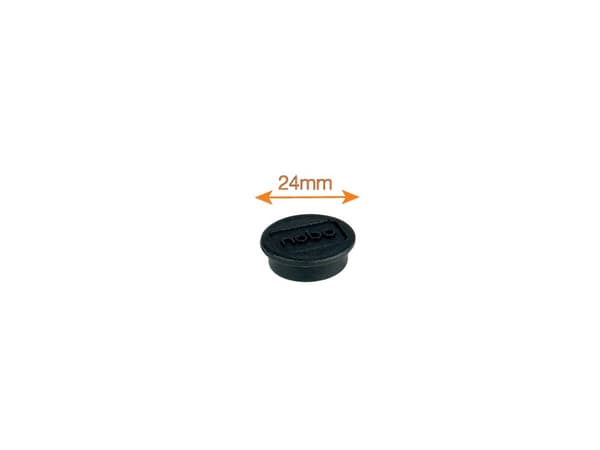 Nobo 1915291, Whiteboard-magnet, Sort, 24 mm, 16 mm, 24 mm, 120 mm