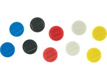 Nobo 1915318, Whiteboard-magnet, Assorterte farger, 38 mm, 20 mm, 38 mm, 190 mm