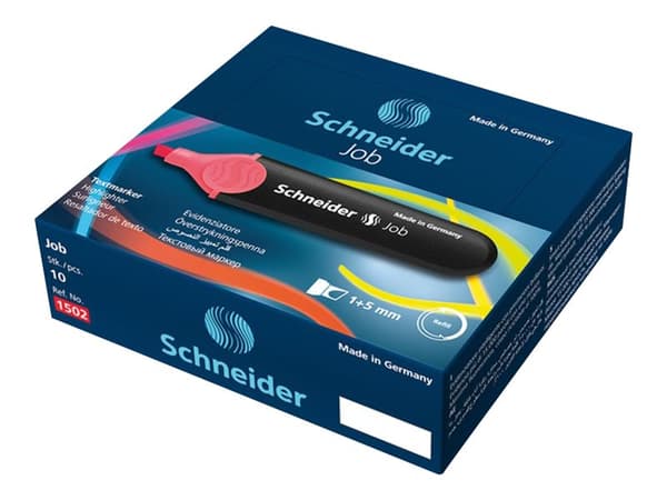 Schneider Job 150 - Markeringspenn - rød - vannbasert blekk - 1-5 mm