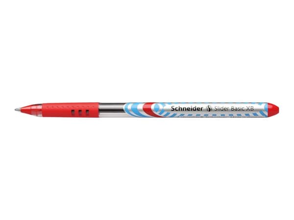 Schneider Slider - Kulepenn - rød - 1.4 mm - ekstra bred