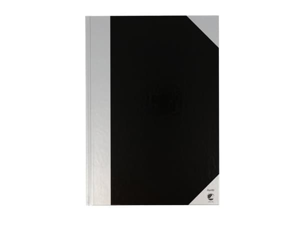 BANTEX NOTES, A4, LINJERET - SORT/SØLV