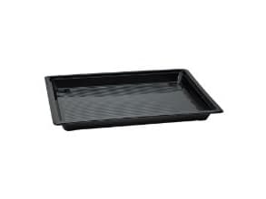 Sushibakke 365x265x38 mm 500 my RPET Sort Høj,90 stk/krt